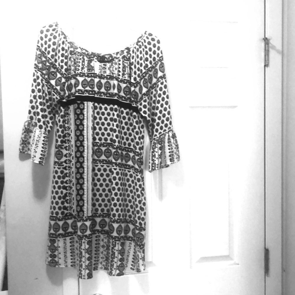 Black and white dress